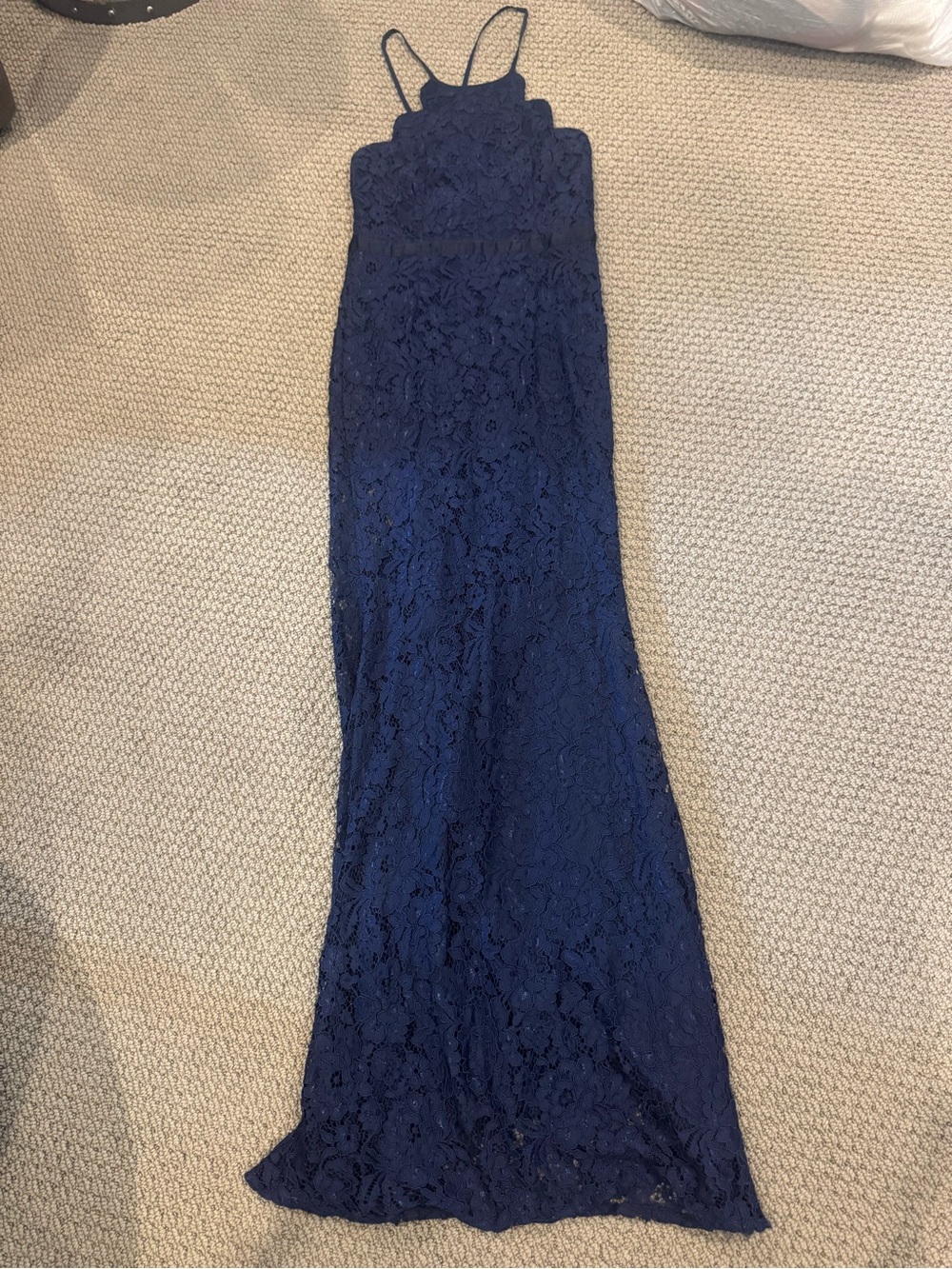 Lulu's Navy Lace Strap Dress